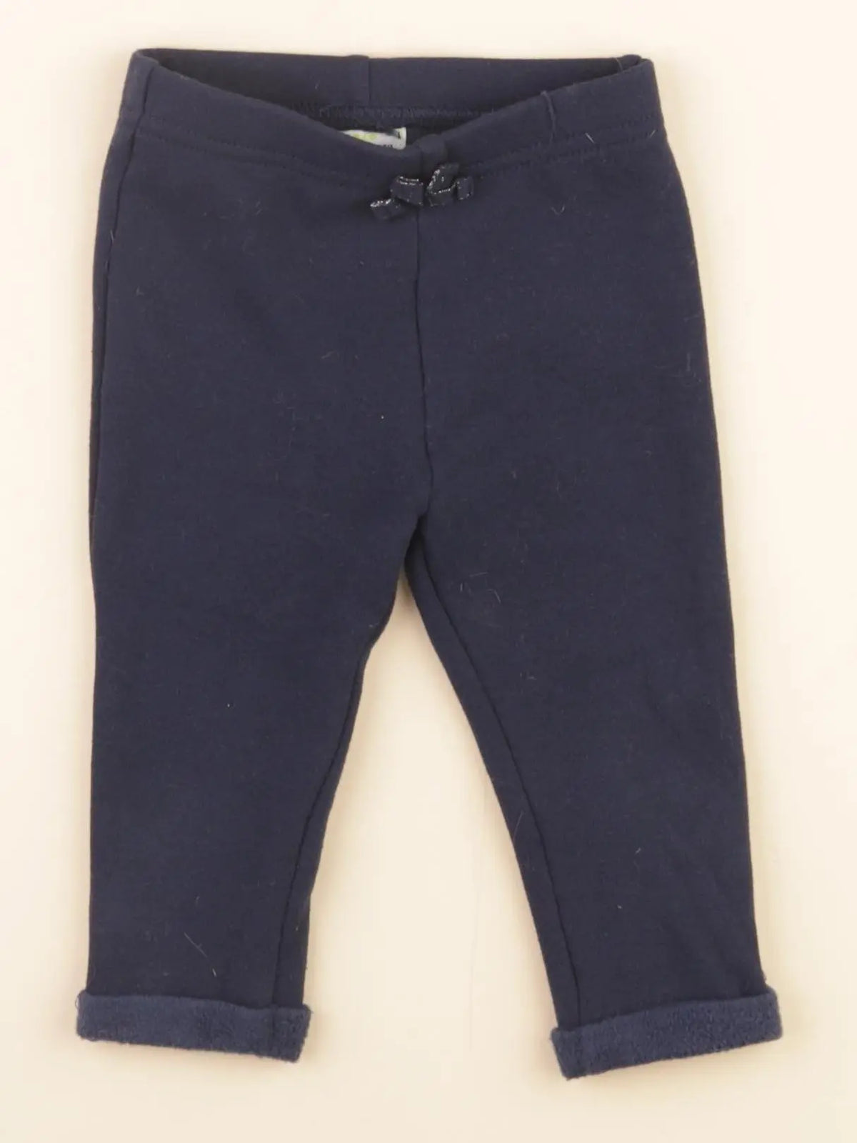Tape à l'oeil - legging doublé bleu - 12 mois