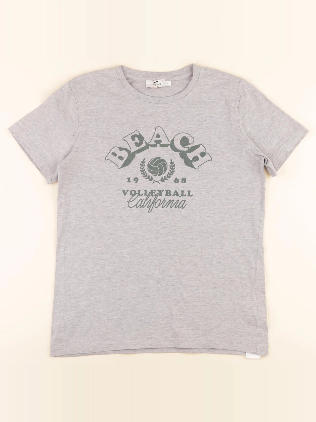 Cyrillus - tee-shirt gris - 12 ans