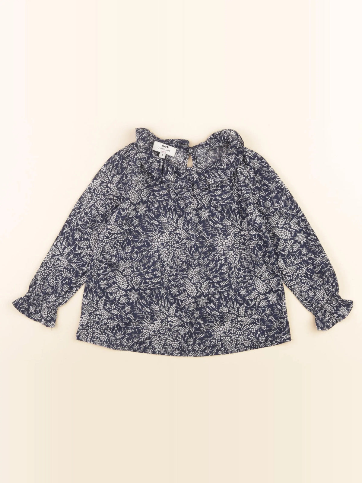 Cyrillus - blouse bleu - 3 ans