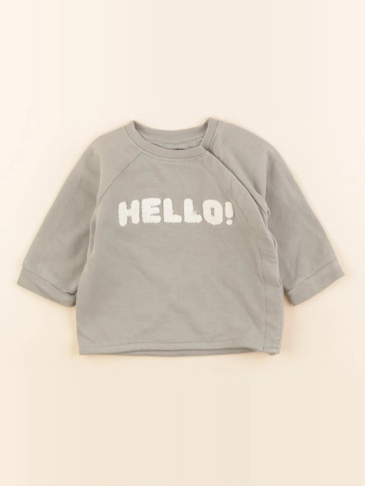 H&M - sweat vert - 2/4 mois