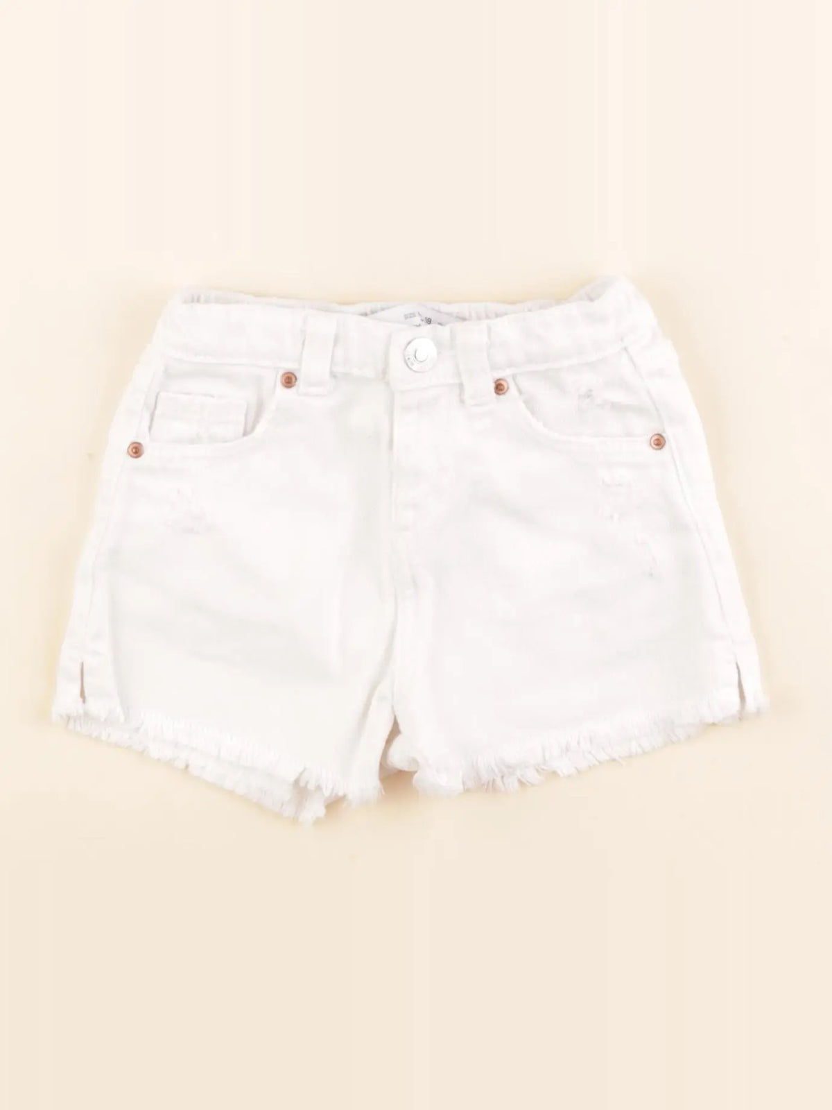 Zara - short blanc - 12/18 mois