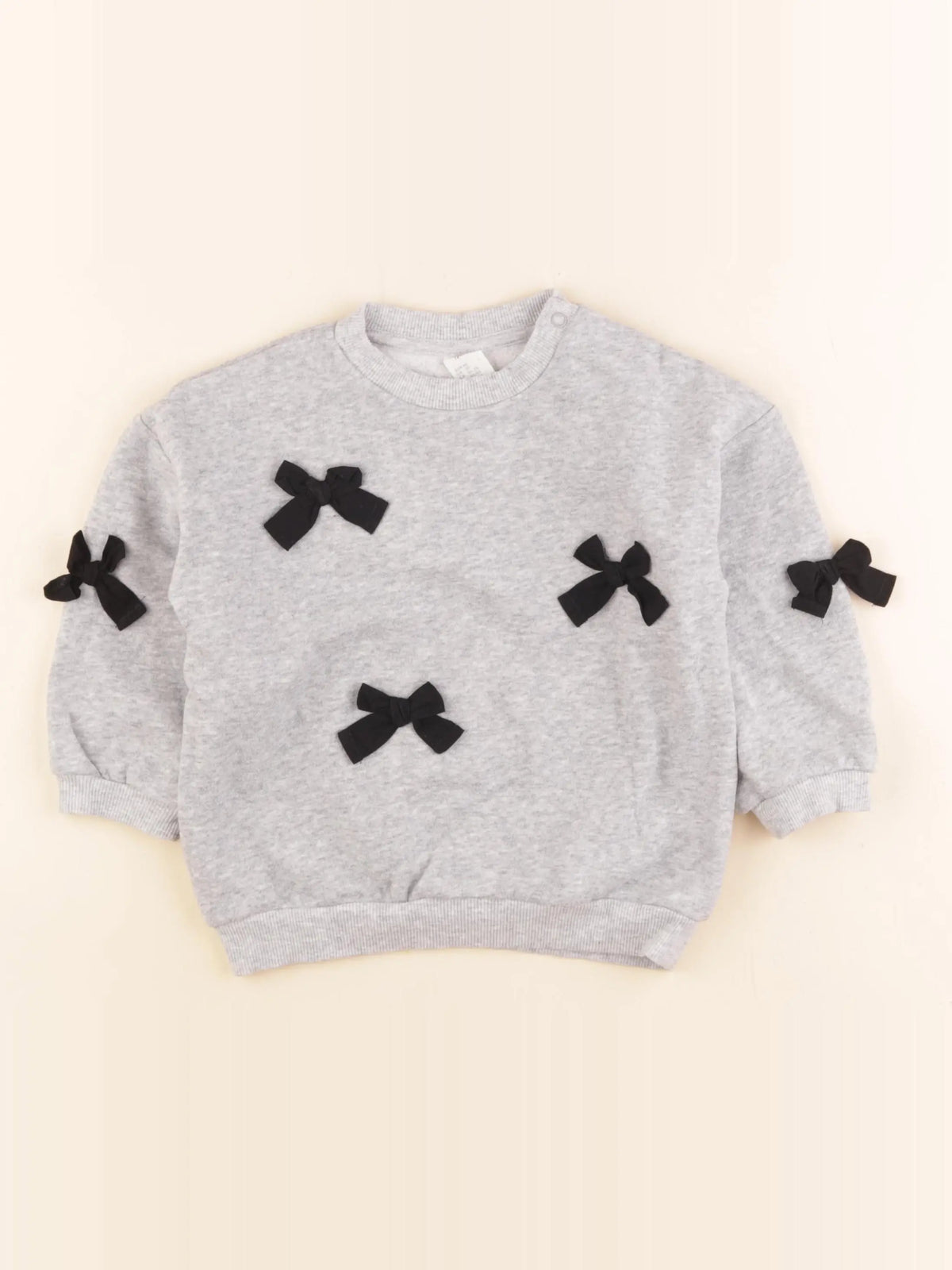 H&M - sweat gris - 18/24 mois