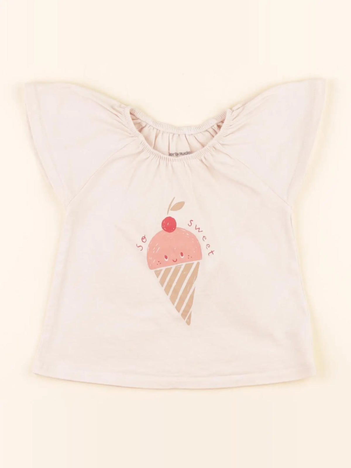 Vertbaudet - tee-shirt rose - 9 mois