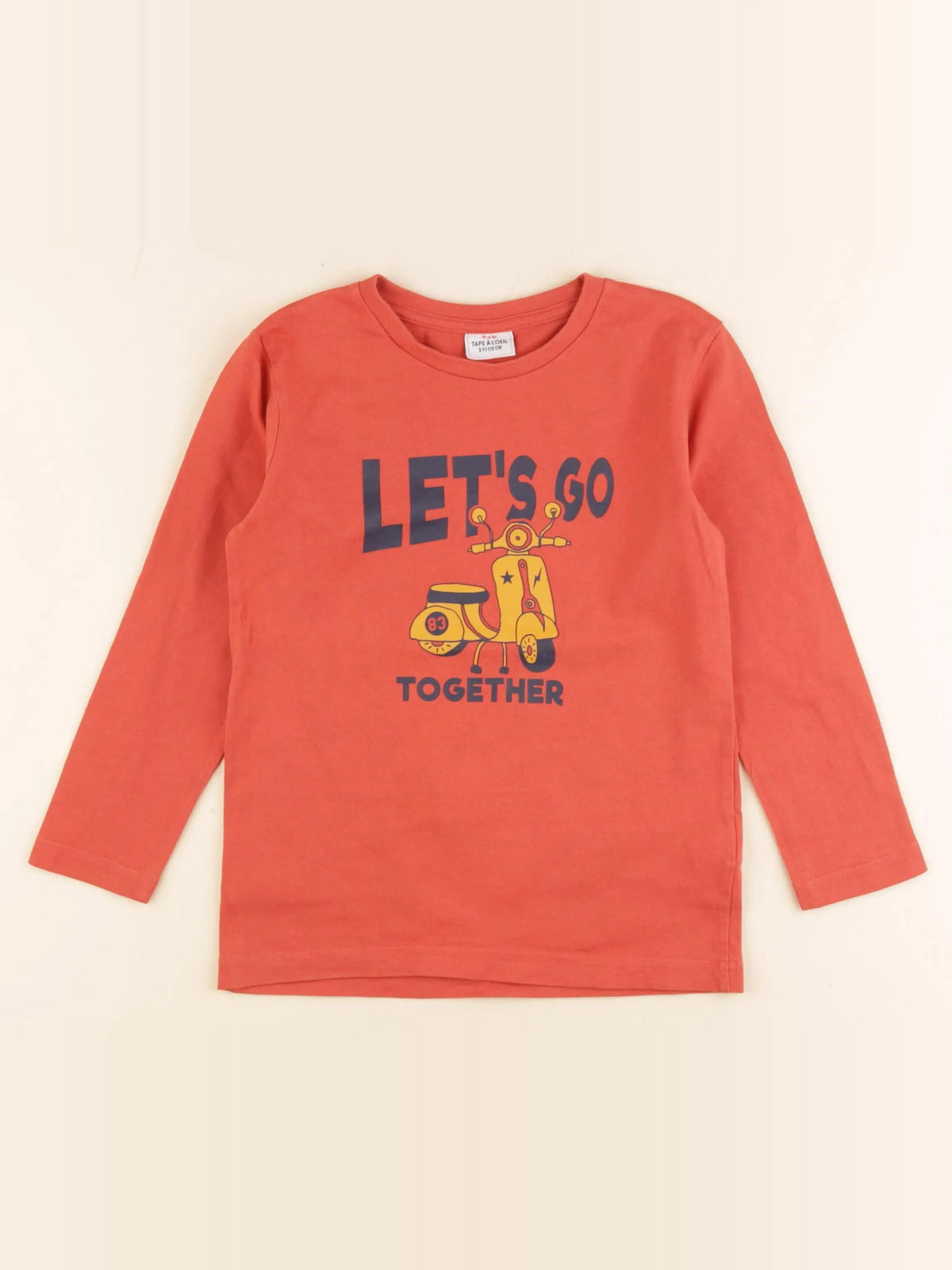 Tape à l'oeil - tee-shirt orange - 5 ans