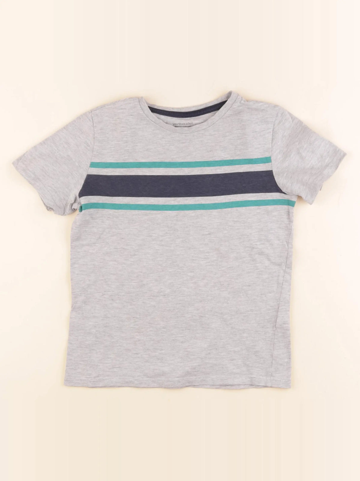 Vertbaudet - tee-shirt gris - 8 ans