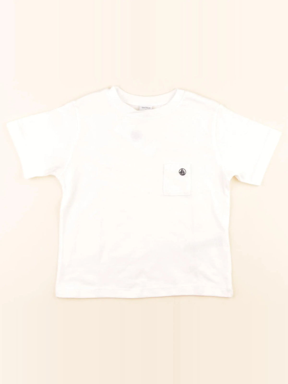 Petit Bateau - tee-shirt blanc - 4 ans