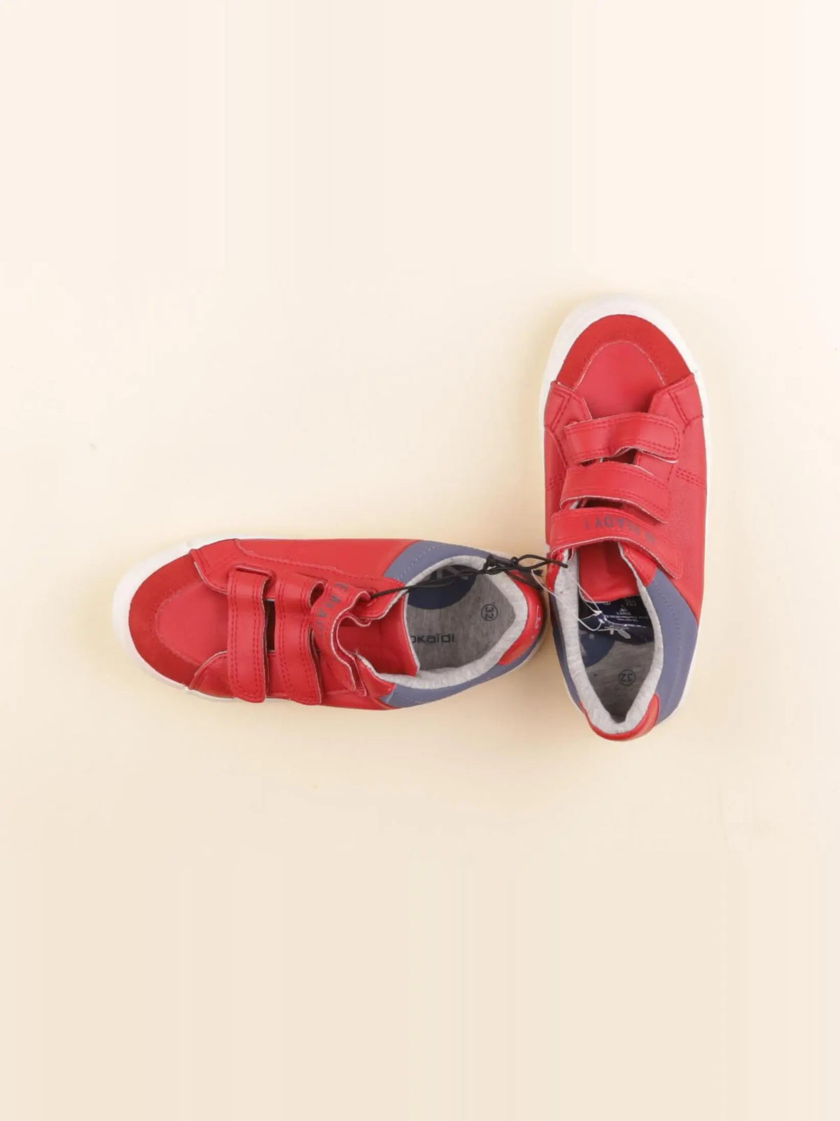 Okaidi - baskets rouge - pointure 32