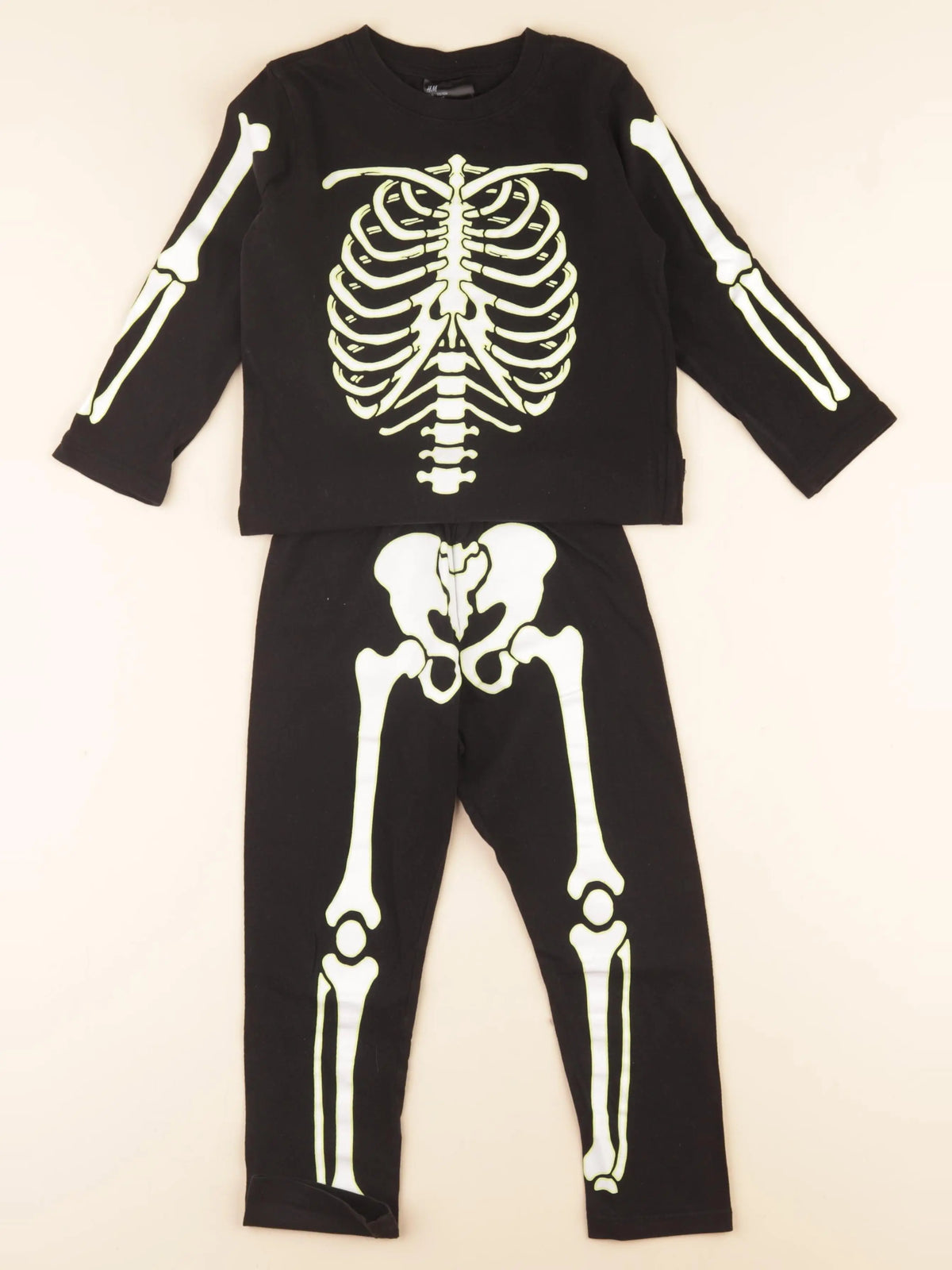 H&M - pyjama coton noir - 2/4 ans