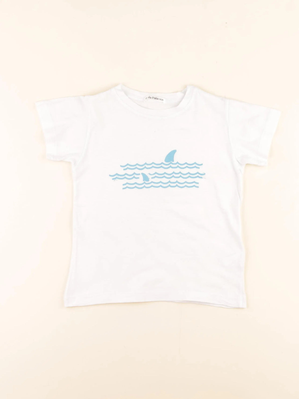 Lola Palacios - tee-shirt bleu, blanc - 4 ans
