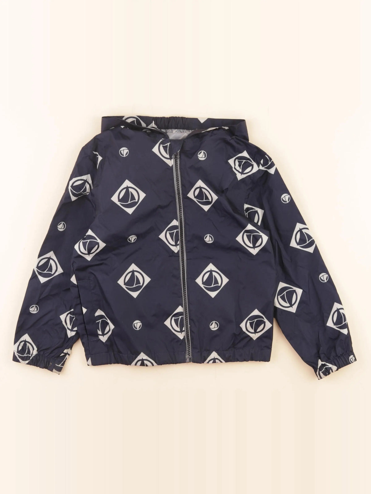 Petit Bateau - coupe-vent bleu - 6 ans
