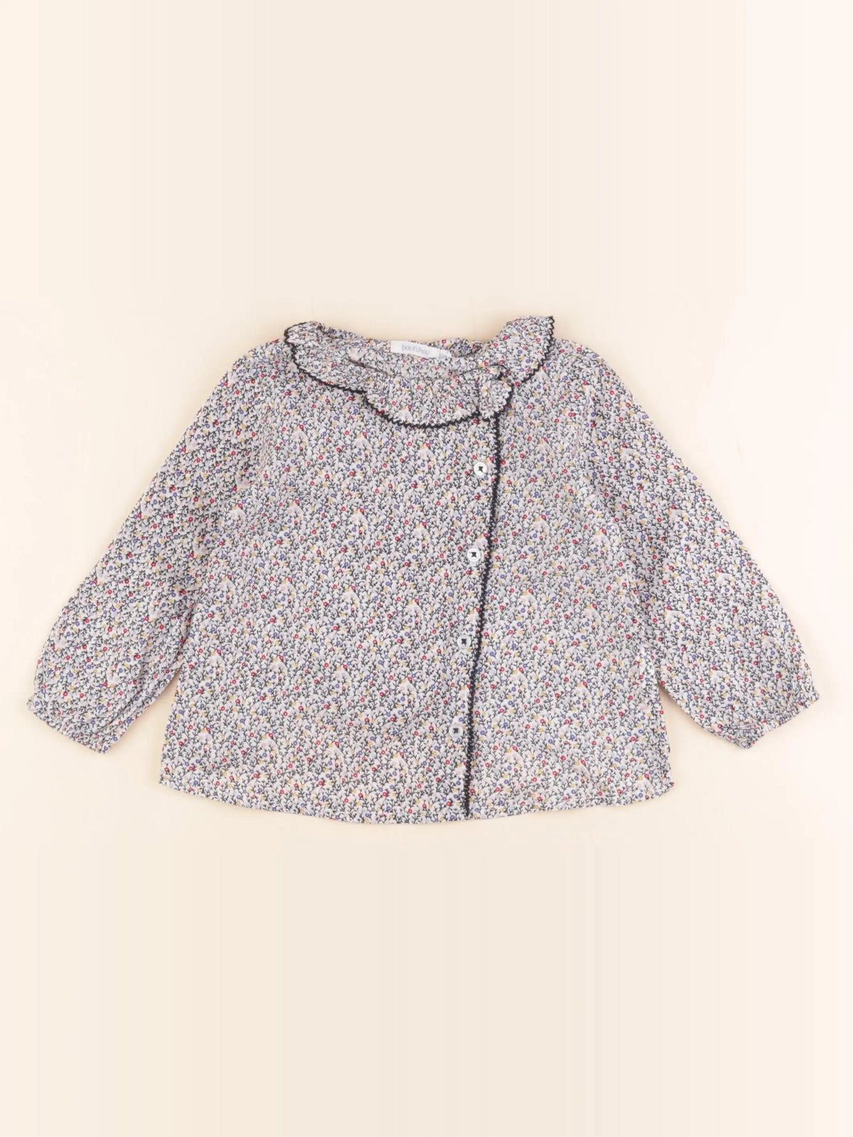 Boutchou - blouse bleu - 12 mois
