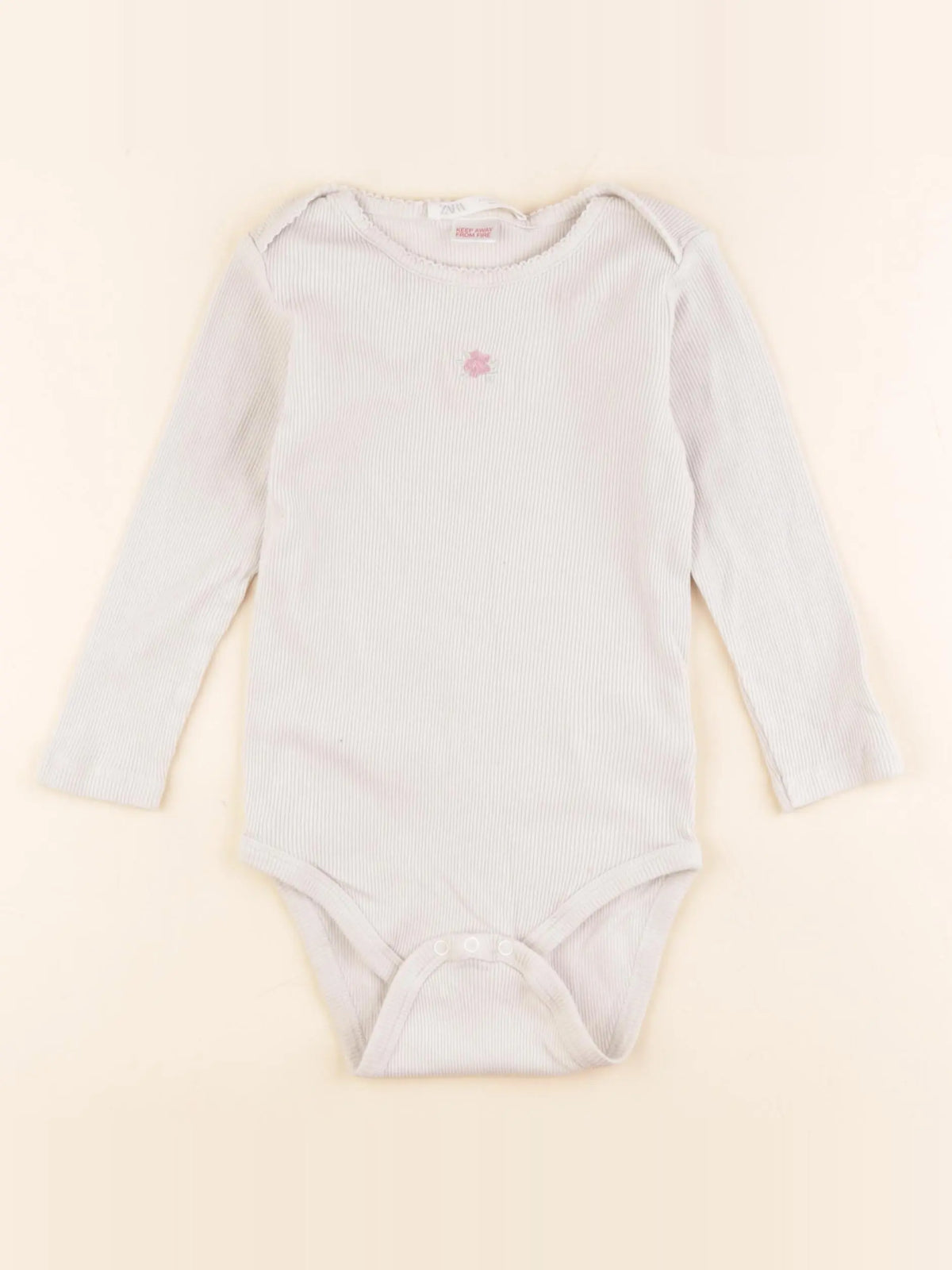 Zara - body beige - 2/3 ans