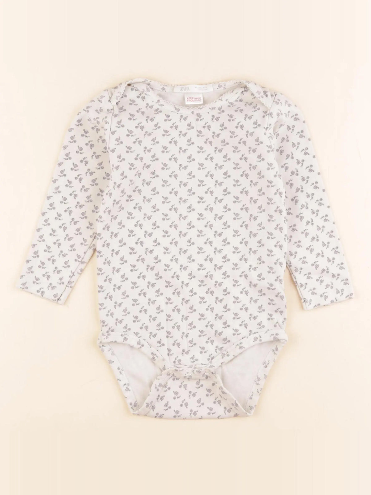 Zara - body blanc - 2/3 ans