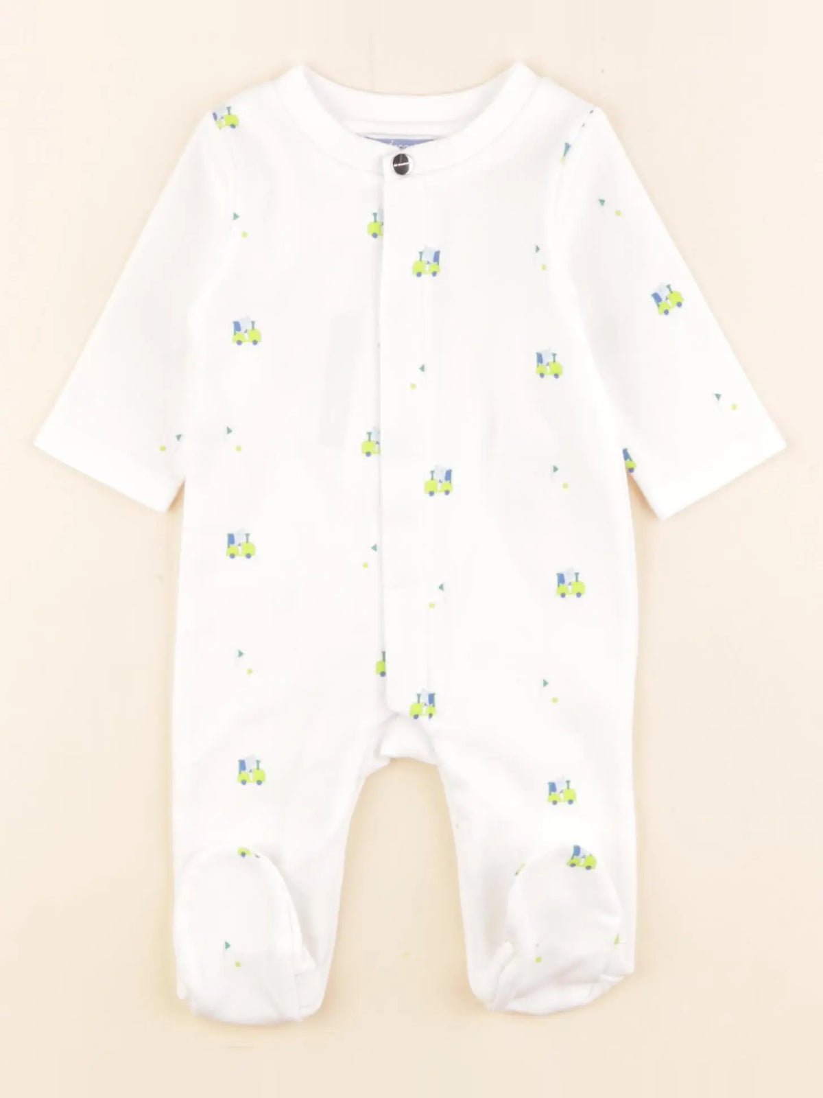Jacadi - pyjama coton blanc - 1 mois