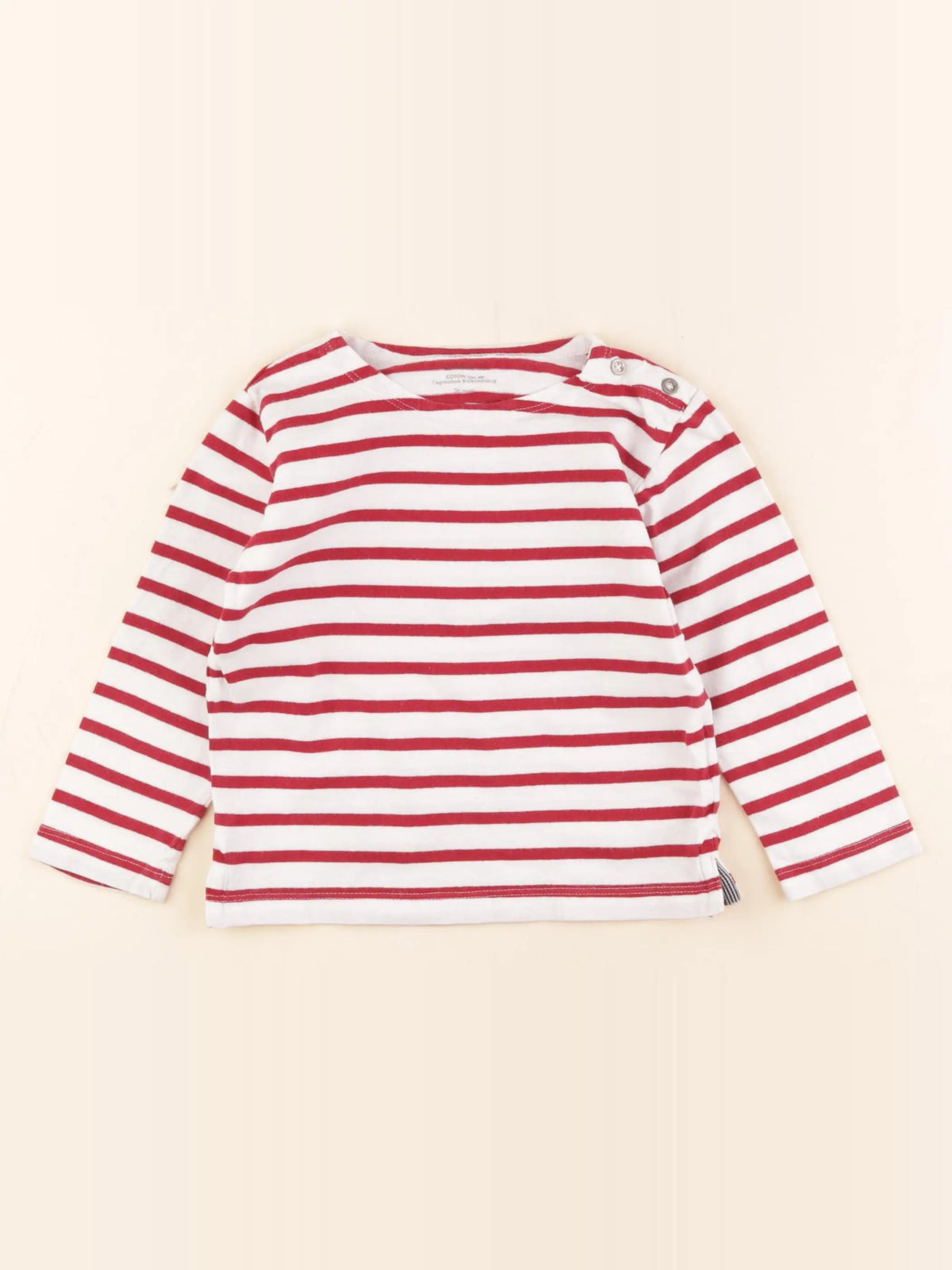 Boutchou - tee-shirt blanc, rouge - 36 mois