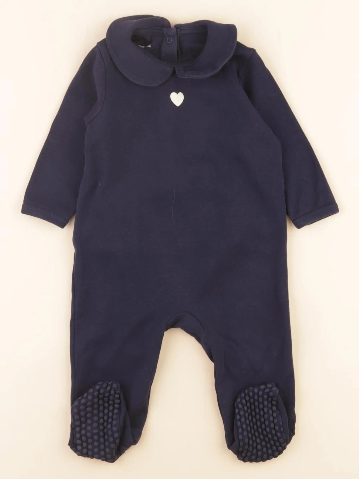 Vertbaudet - pyjama coton bleu - 12 mois