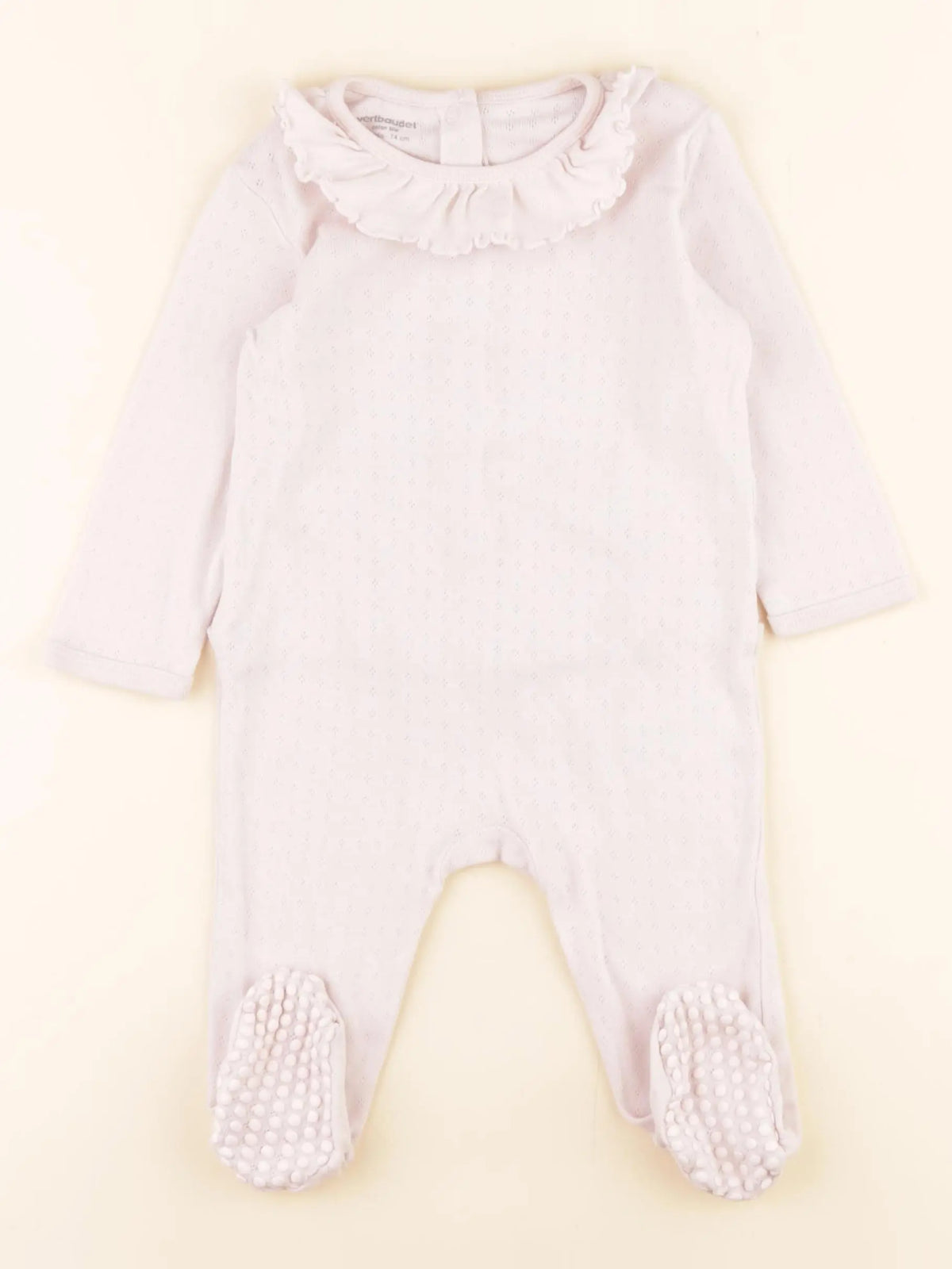 Vertbaudet - pyjama coton rose - 12 mois