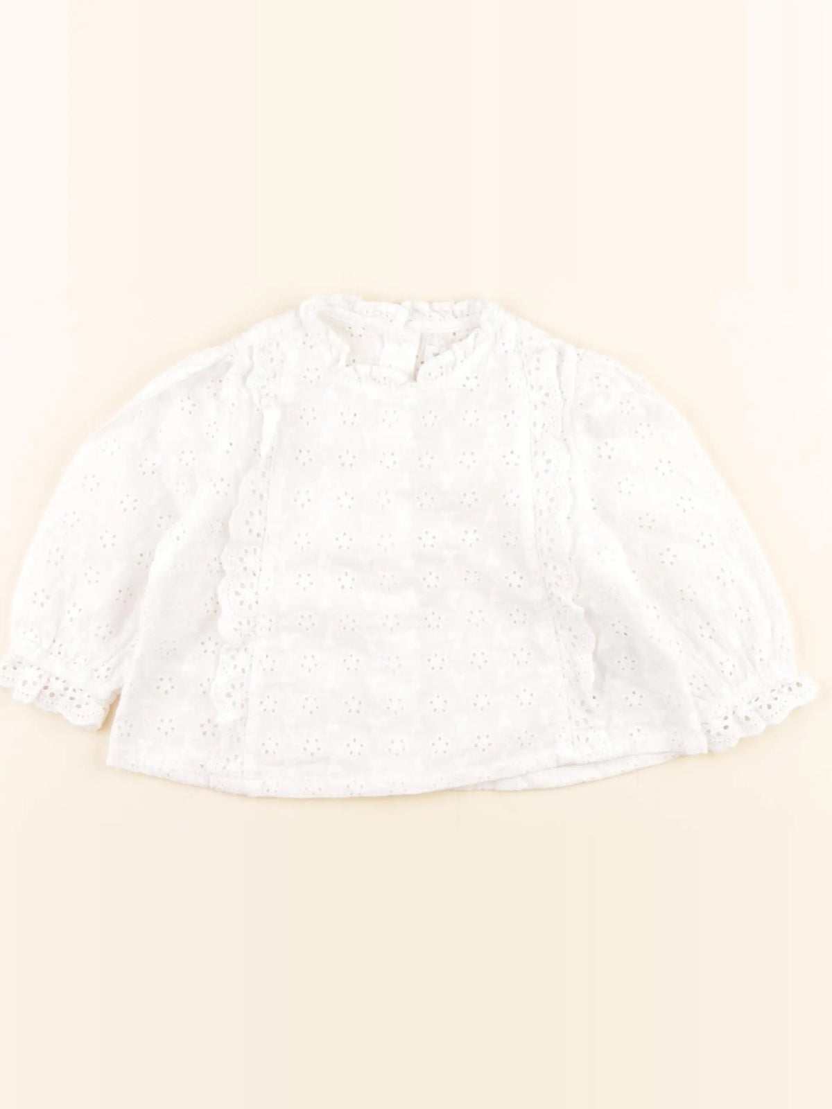 Vertbaudet - blouse blanc - 12 mois