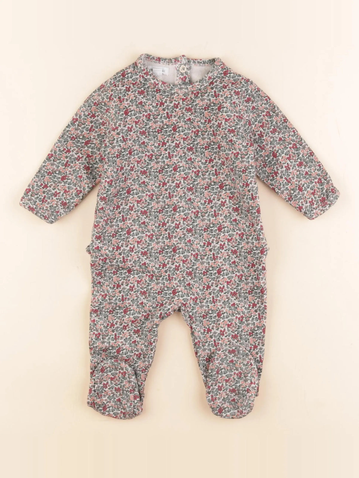 Vertbaudet - pyjama coton vert - 6 mois