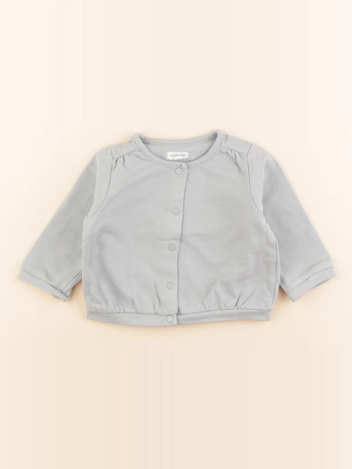 Vertbaudet - sweat vert - 12 mois