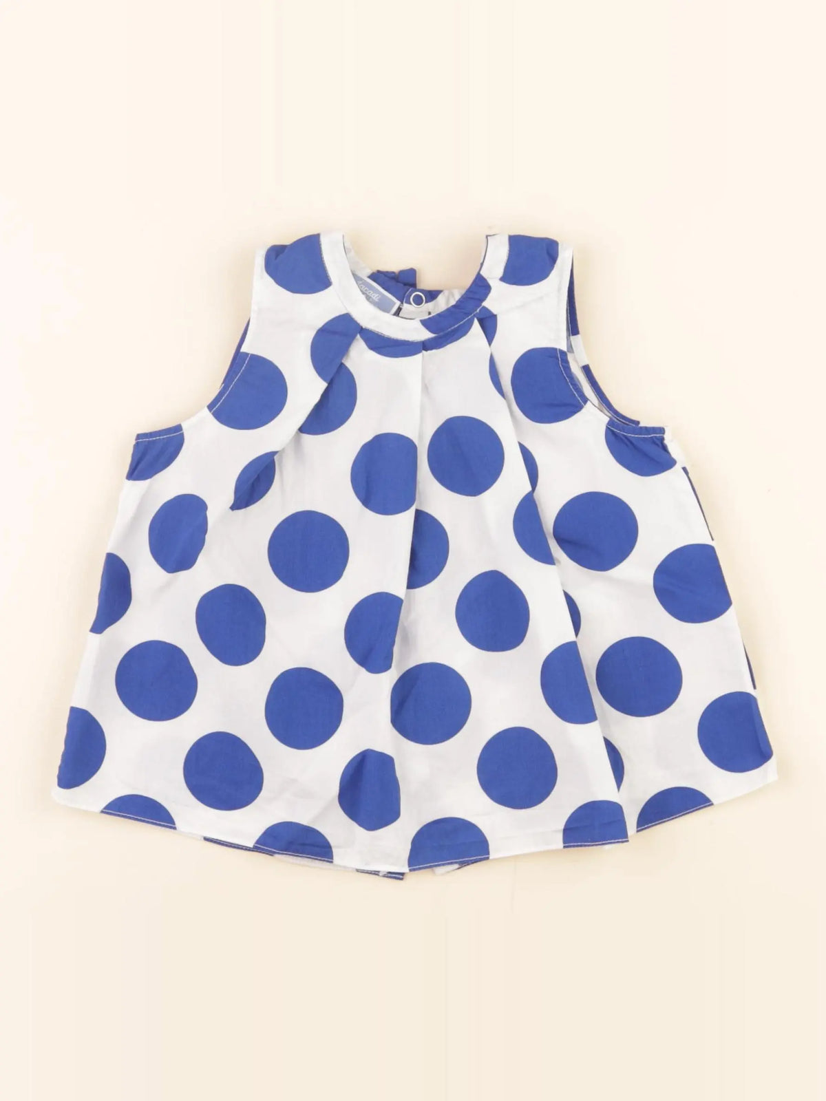 Jacadi - blouse blanc, bleu - 24 mois