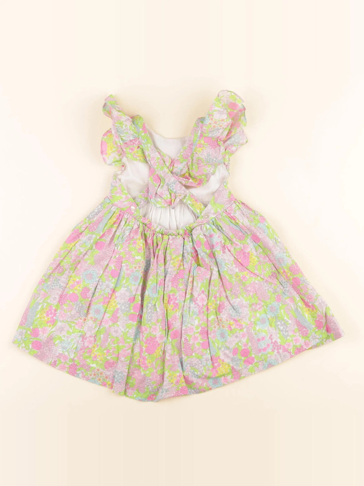 Jacadi - robe liberty multicolore - 24 mois
