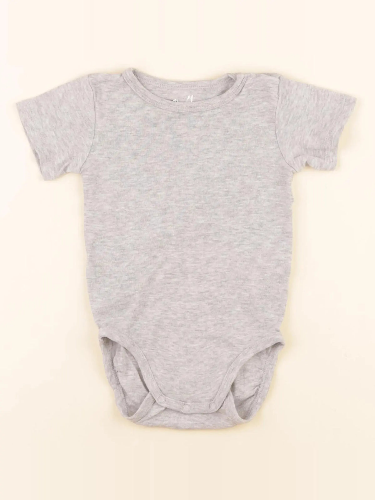 H&M - body gris - 4/6 mois
