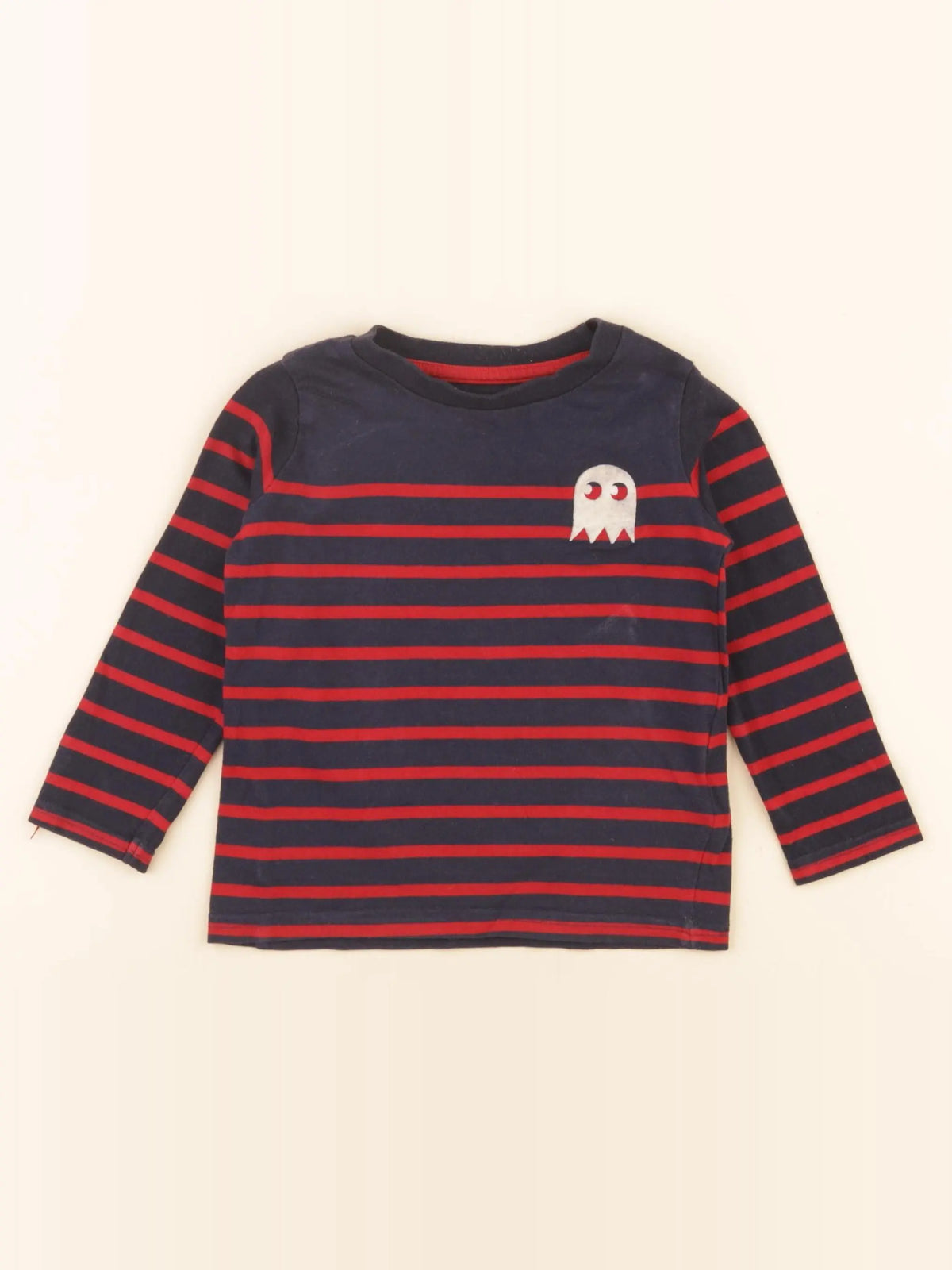 Vertbaudet - tee-shirt bleu, rouge - 2 ans