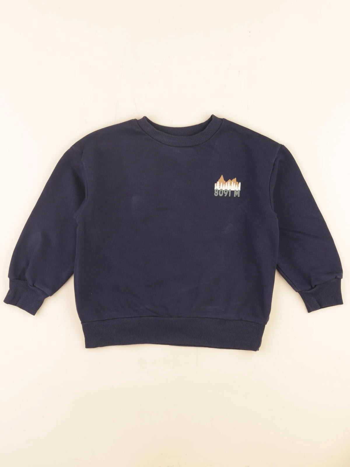 Vertbaudet - sweat bleu - 6 ans