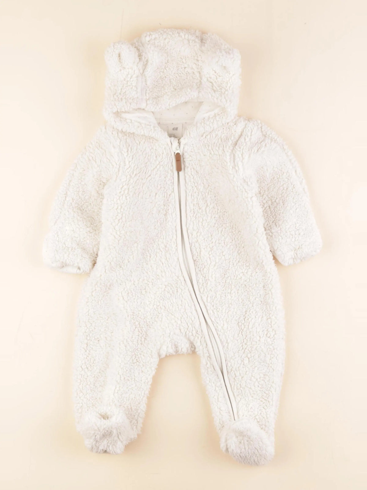 H&M - combi-pilote beige - 2/4 mois