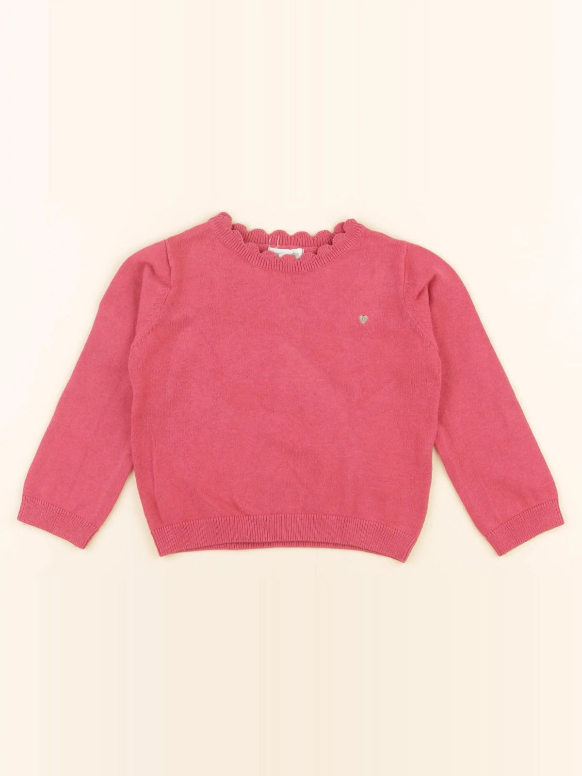 Vertbaudet - pull rose - 2 ans