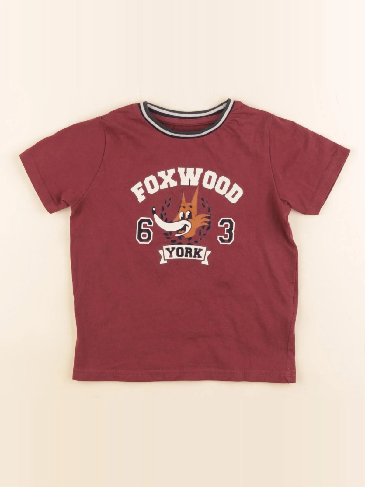 Vertbaudet - tee-shirt rouge - 4 ans
