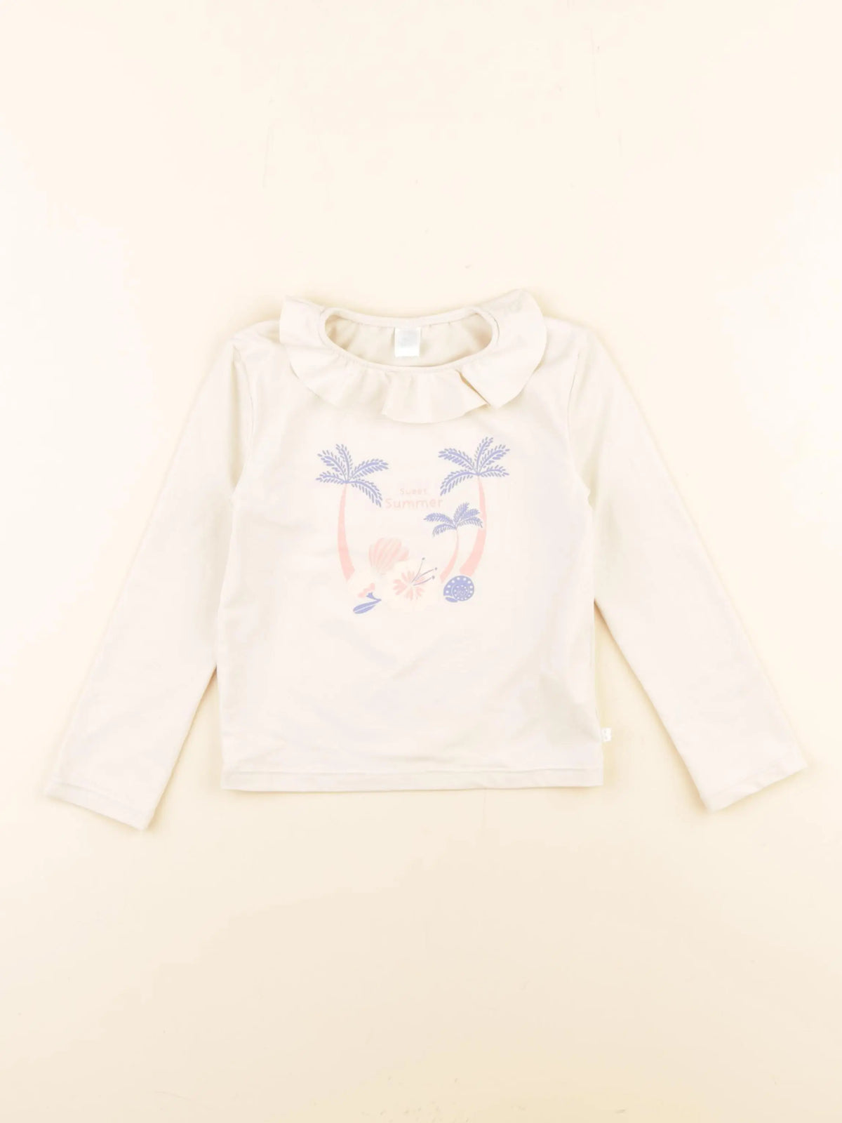 Obaïbi - tee-shirt de bain beige - 3 ans