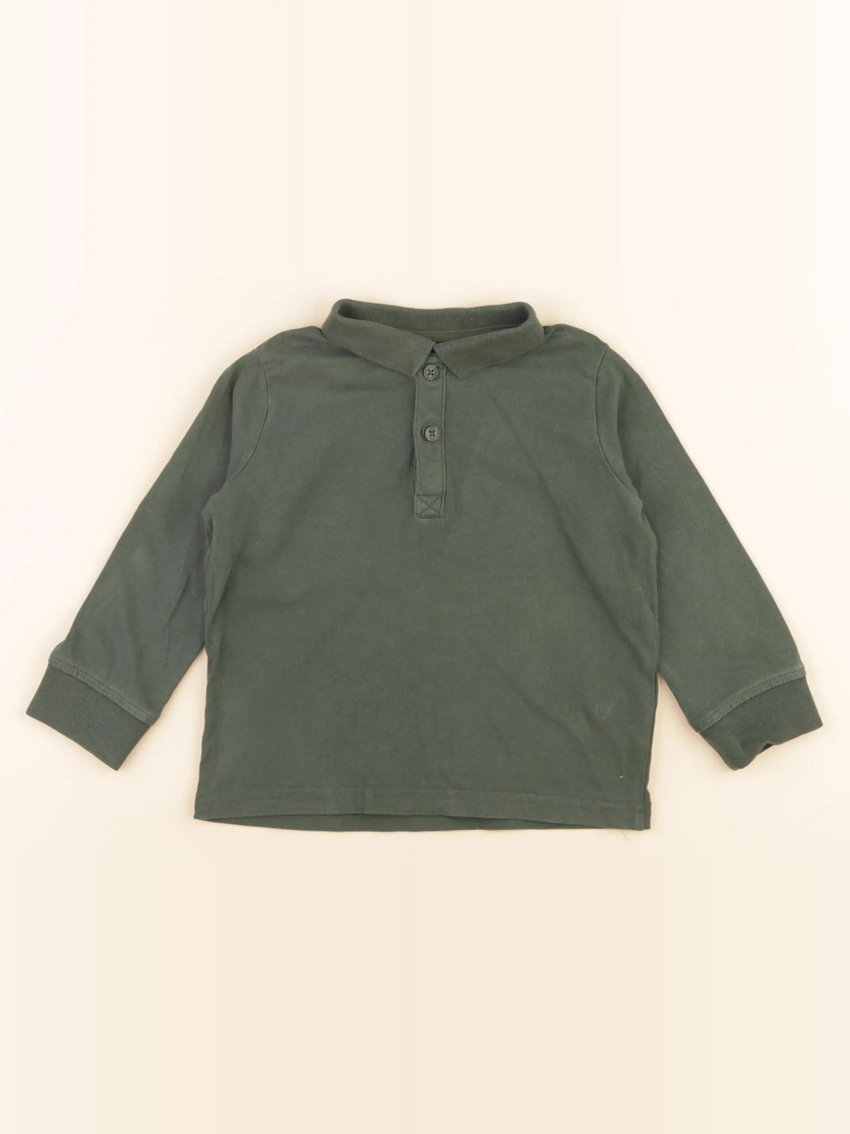 Vertbaudet - polo vert - 3 ans