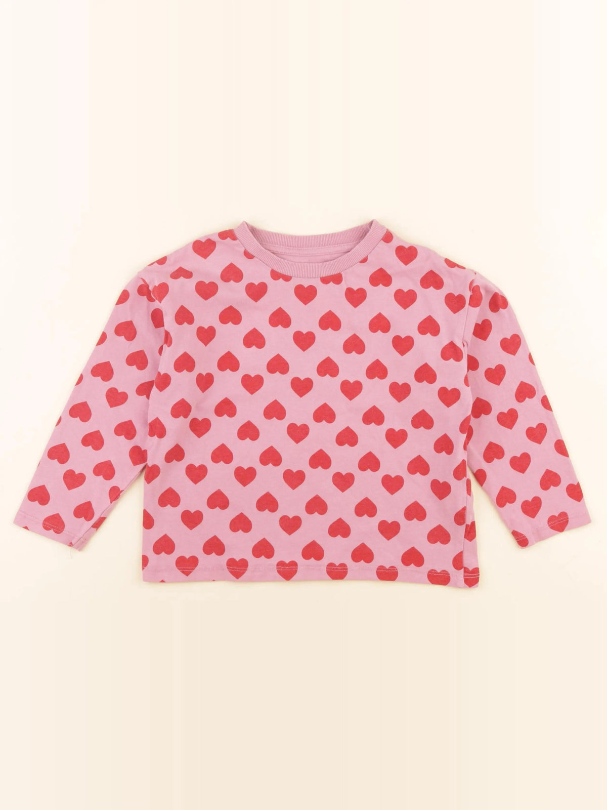 Vertbaudet - tee-shirt rose, rouge - 5 ans