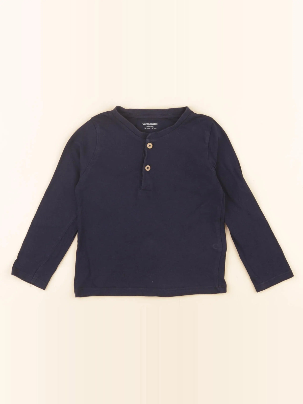 Vertbaudet - tee-shirt bleu - 36 mois