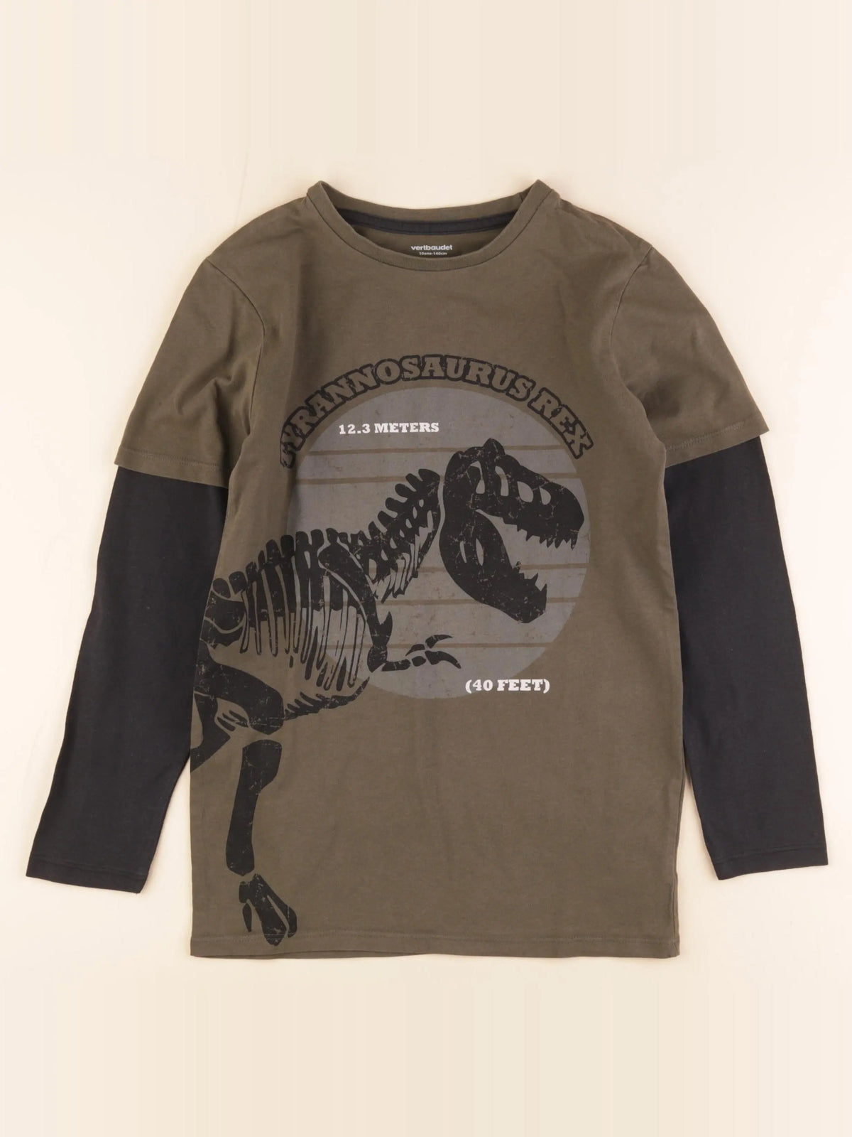 Vertbaudet - tee-shirt vert - 10 ans