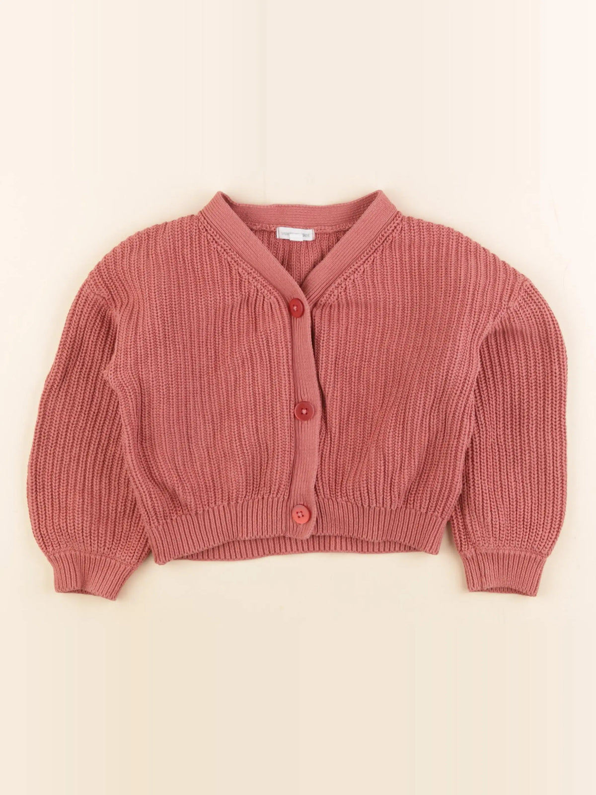 Vertbaudet - gilet orange - 4 ans