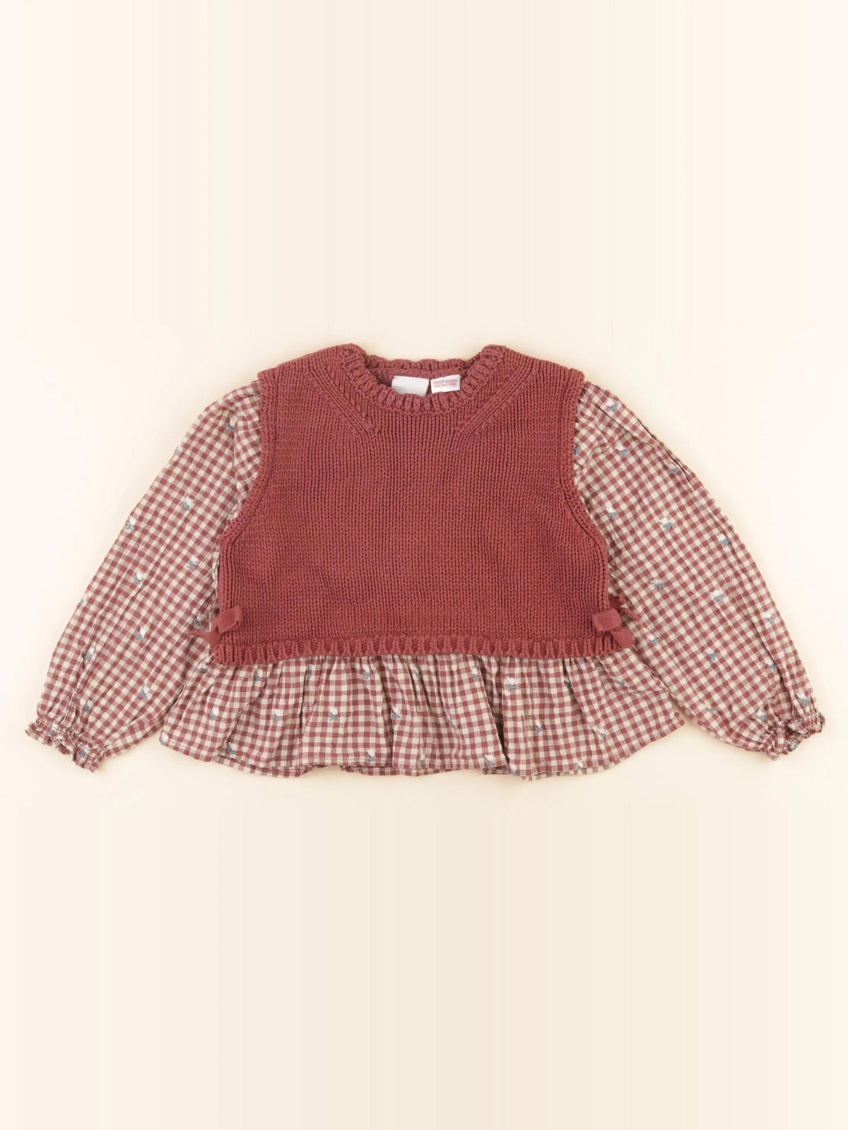 Zara - pull rouge - 6 ans