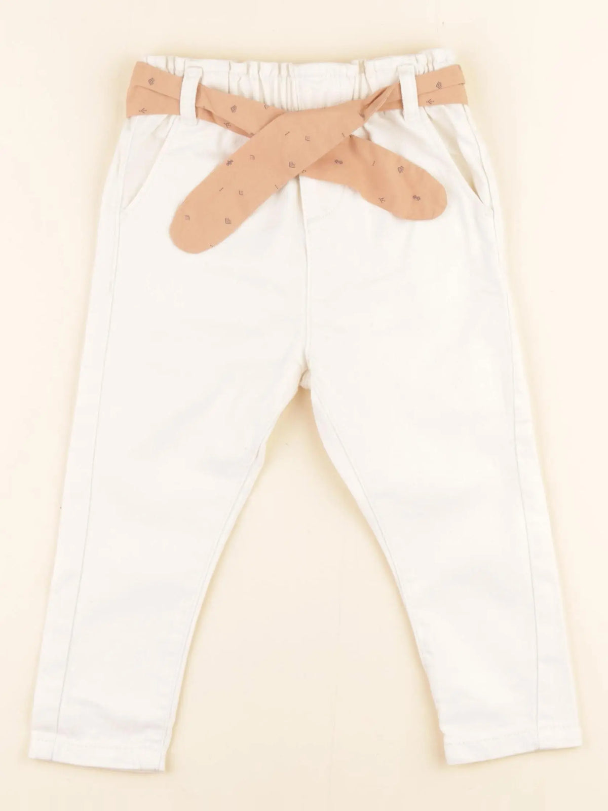 Vertbaudet - jean beige - 18 mois