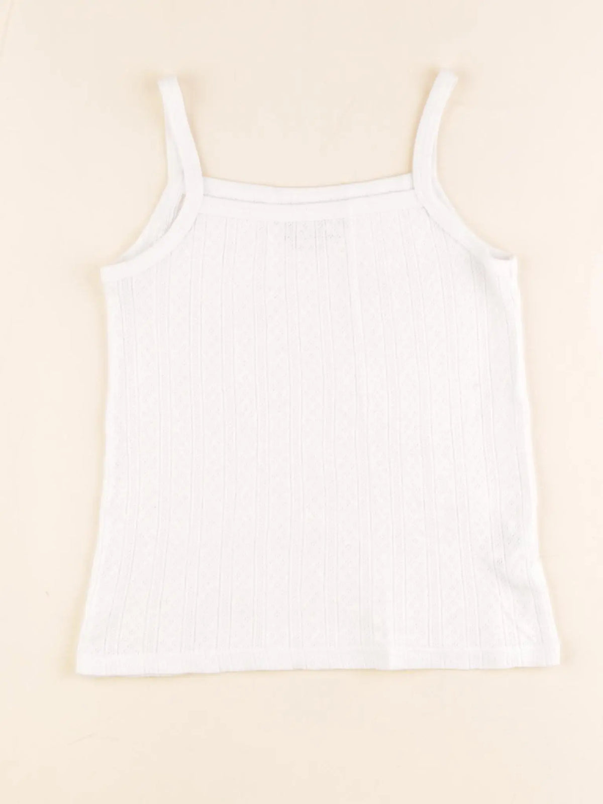Monoprix - maillot de corps blanc - 6/8 ans