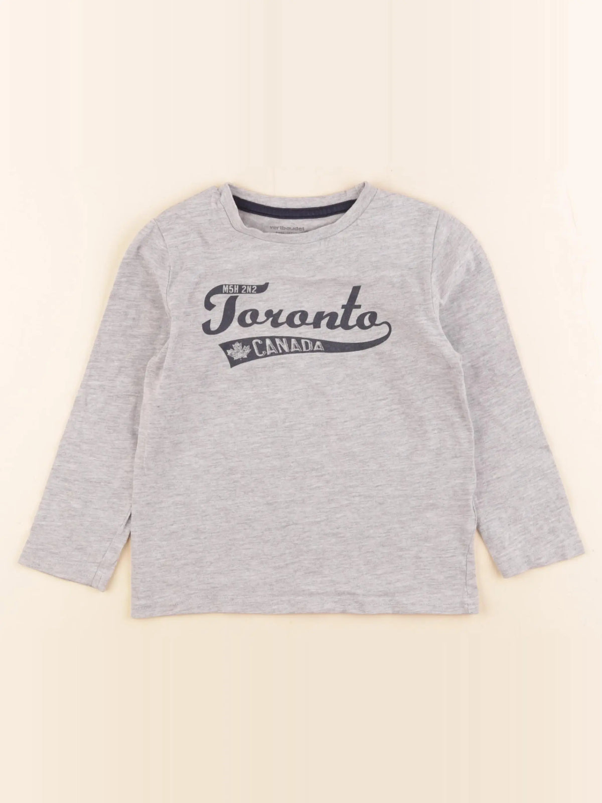 Vertbaudet - tee-shirt gris - 4 ans