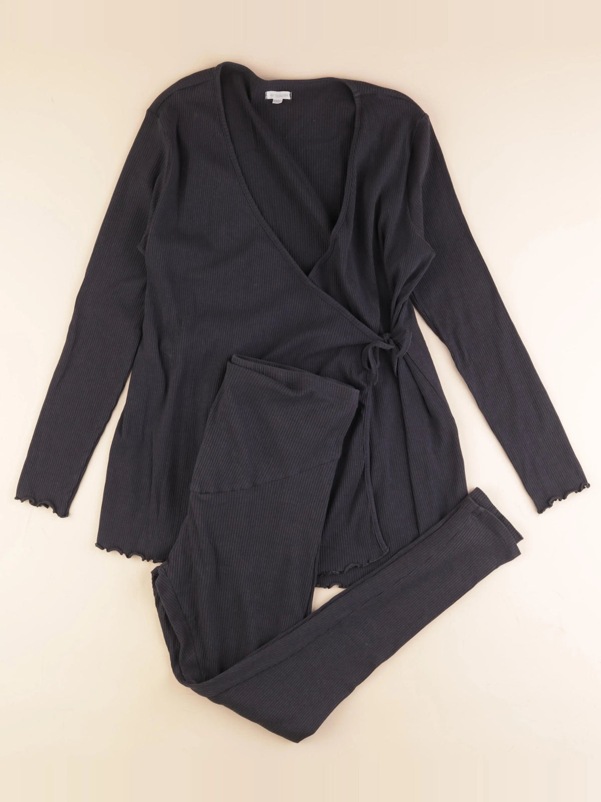 Vertbaudet - pyjama grossesse coton noir - 42 à 44
