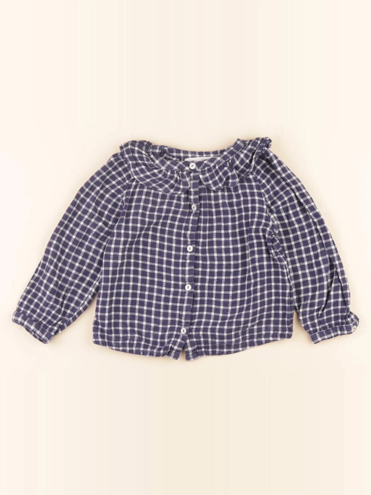 Zara - blouse bleu - 3/4 ans