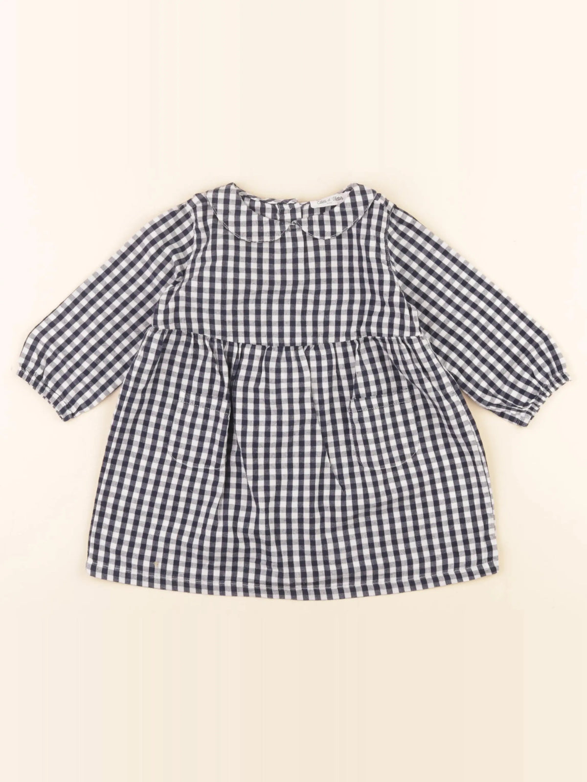 Eden & Victor - robe bleu - 12 mois