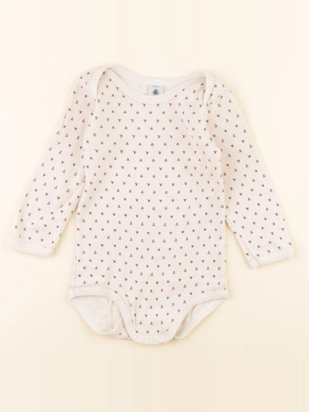 Petit Bateau - body beige - 18 mois