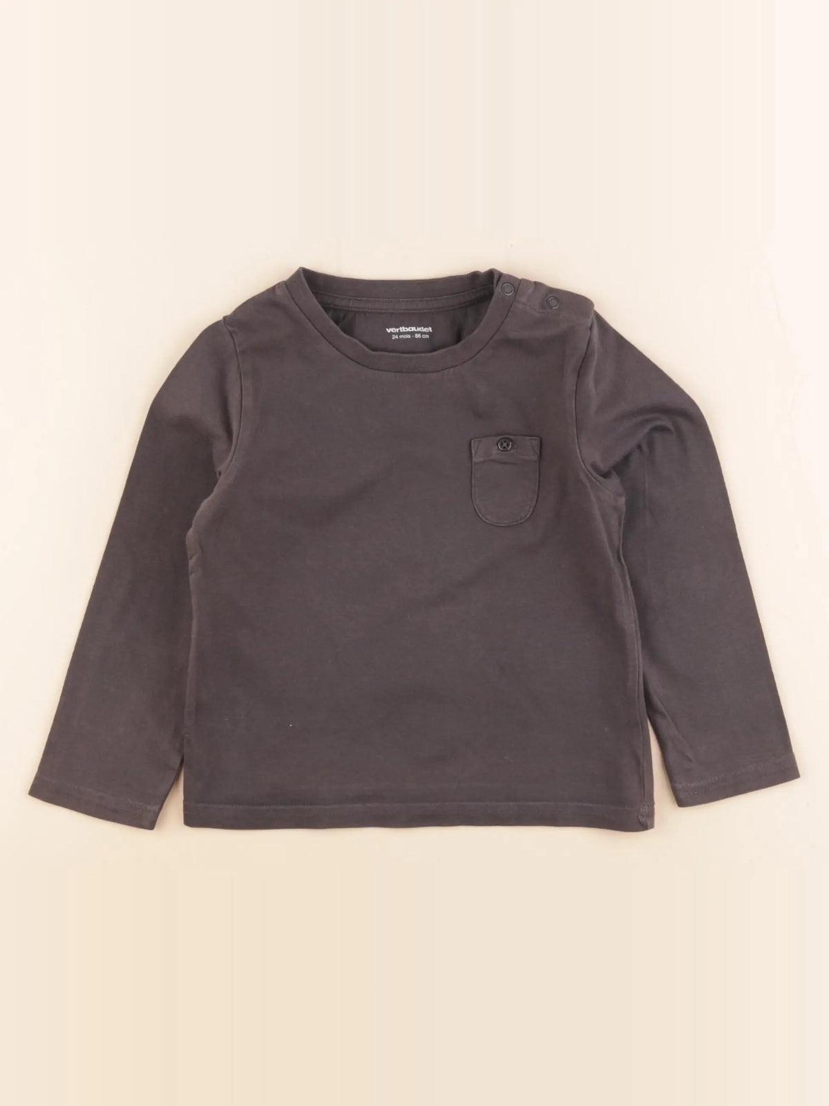 Vertbaudet - tee-shirt gris - 24 mois
