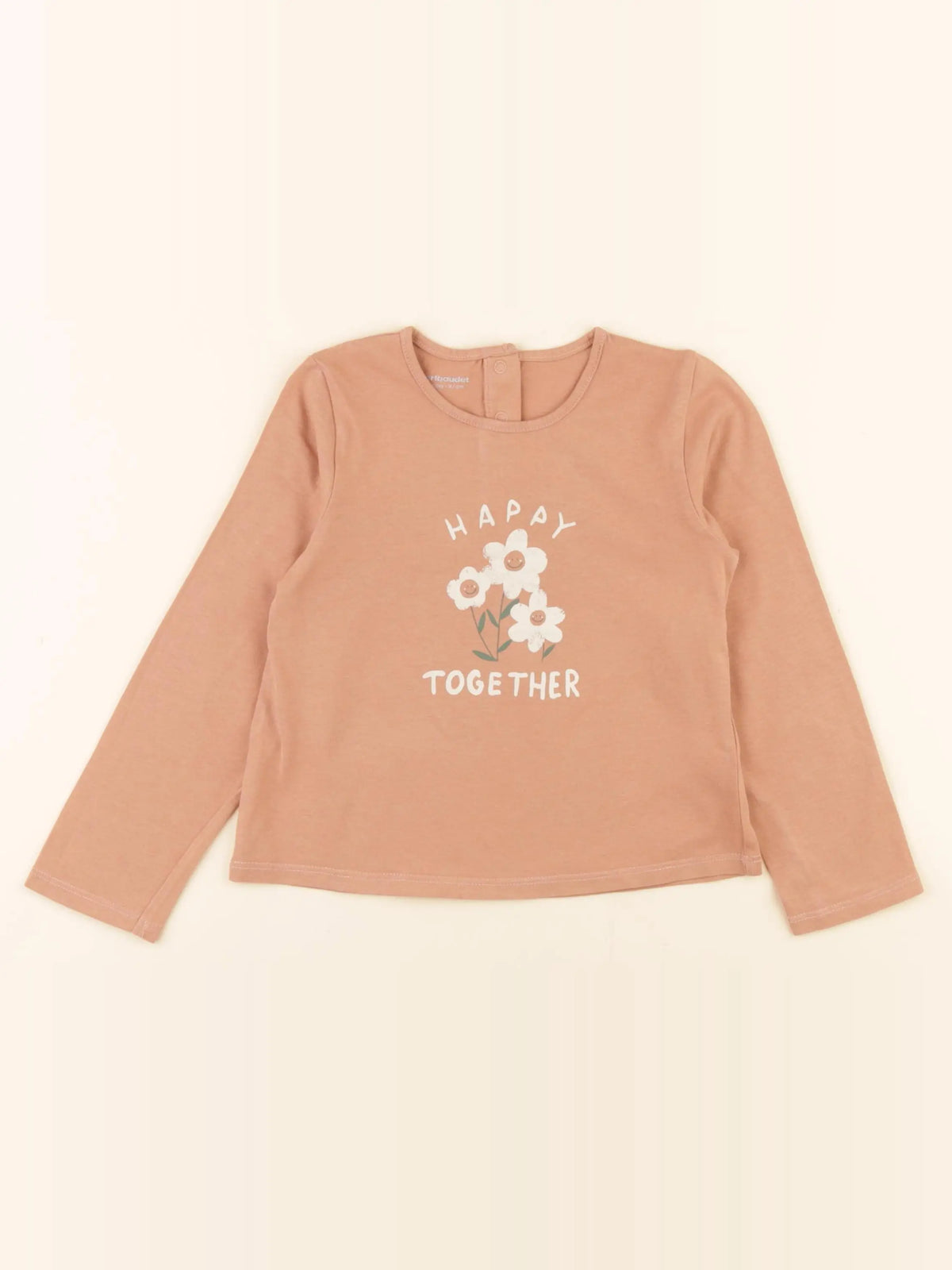 Vertbaudet - tee-shirt marron - 36 mois