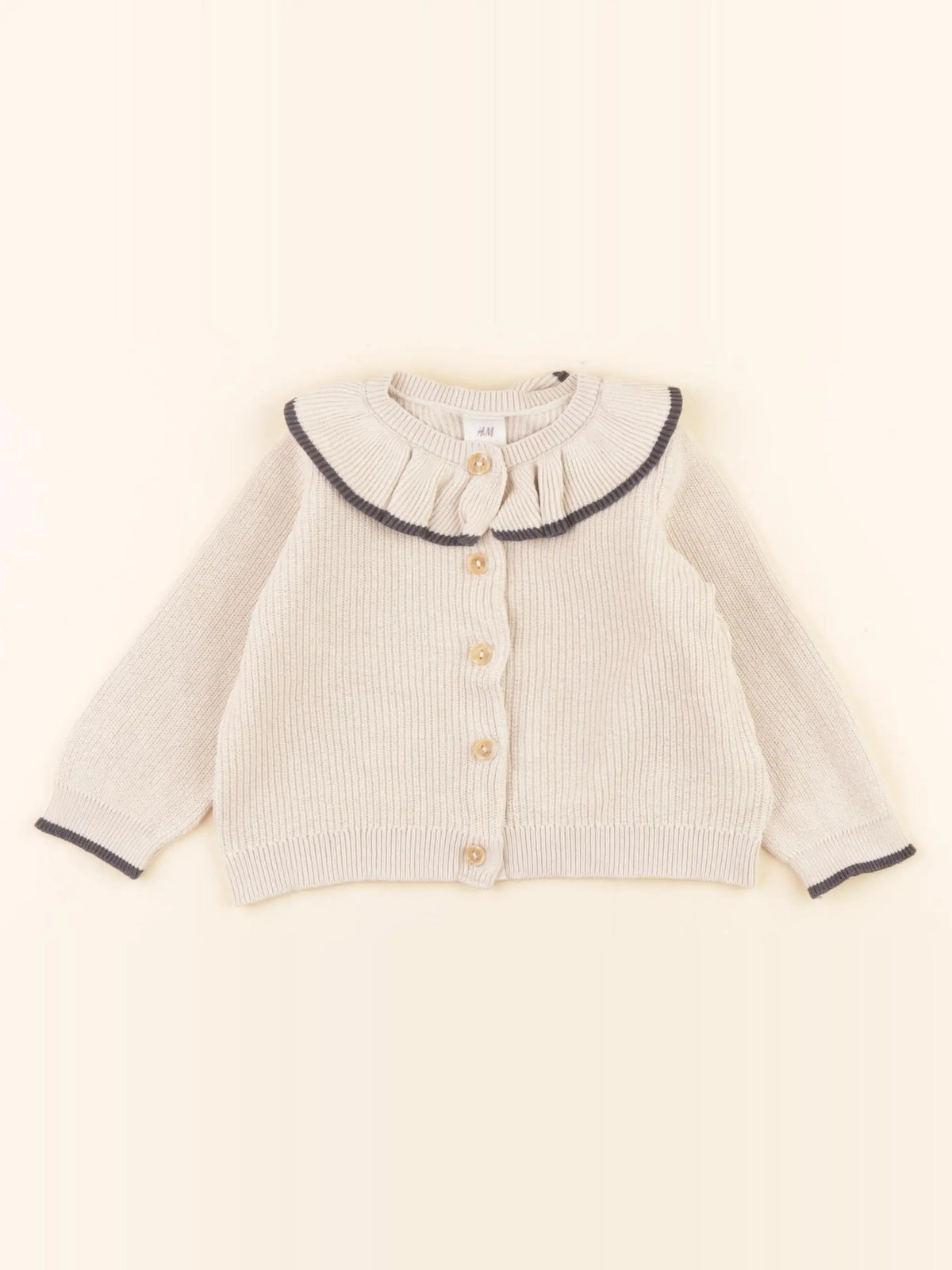 H&M - gilet beige - 6 mois