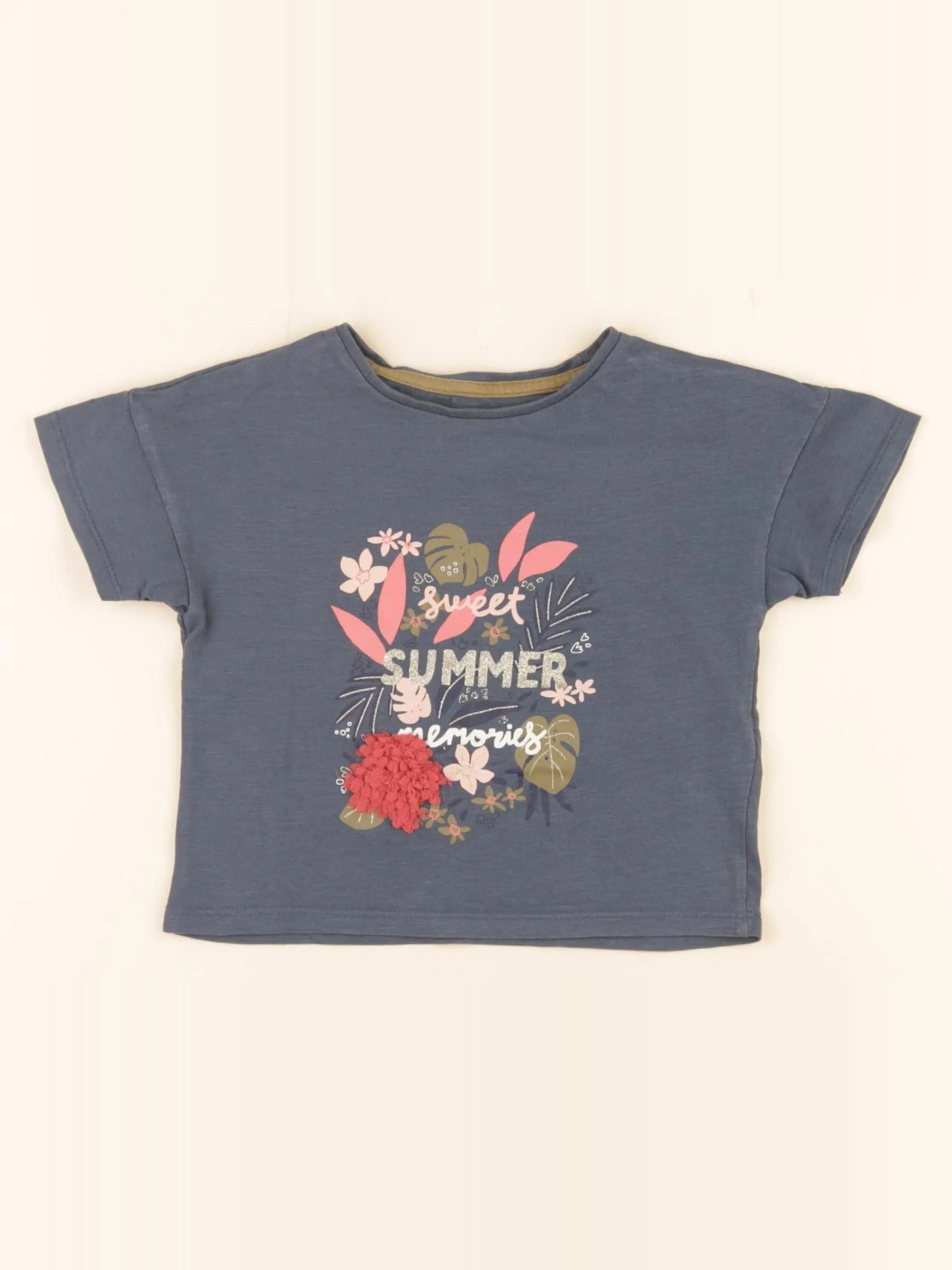 Vertbaudet - tee-shirt bleu - 3 ans